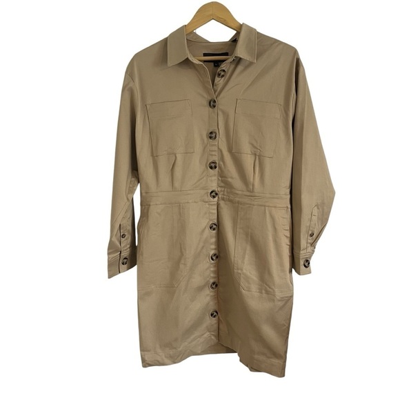 11 HONORE Teedra Mini Long Sleeve Shirt Dress - Picture 4 of 11